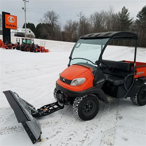 kubota utility vehicle snow plow